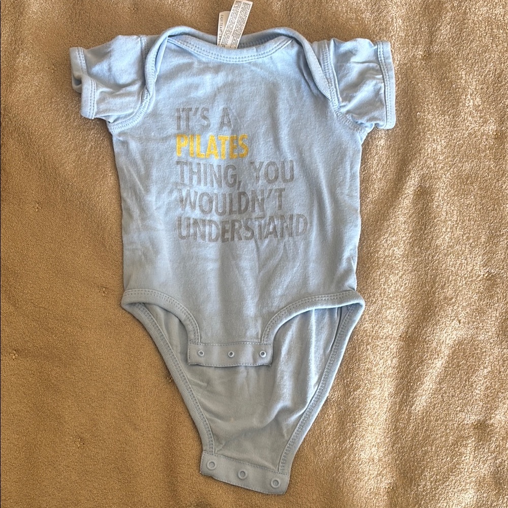 Rabbit Skins Light Blue Pilates Bodysuit